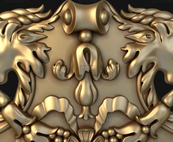 3D model Capricorn head symmetry (STL)