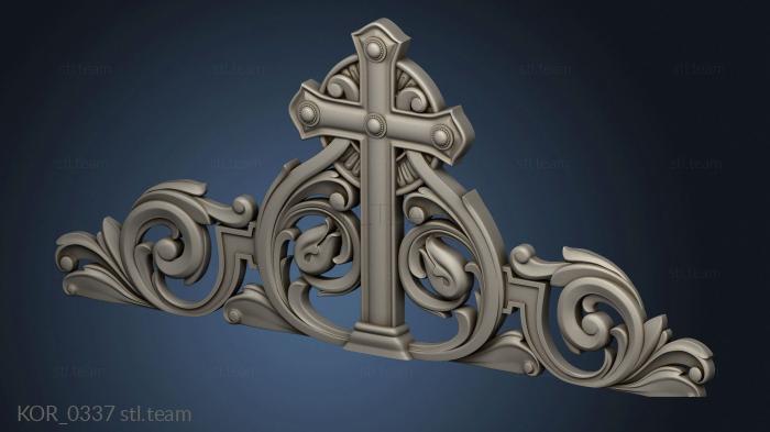 3D model Crown with cross (STL)