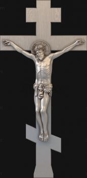 3D модель 3d stl модель резного православного креста (STL)