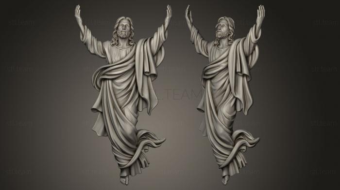 3D model Jesus ascension decimated (STL)