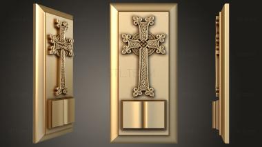 3D model Cross on the plate (STL)