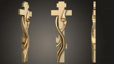 3D model Cross with fabric imitation (STL)