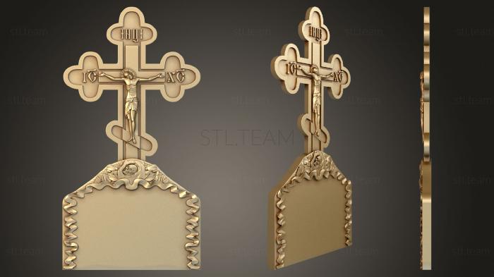 3D model Crucifixion on a tombstone (STL)