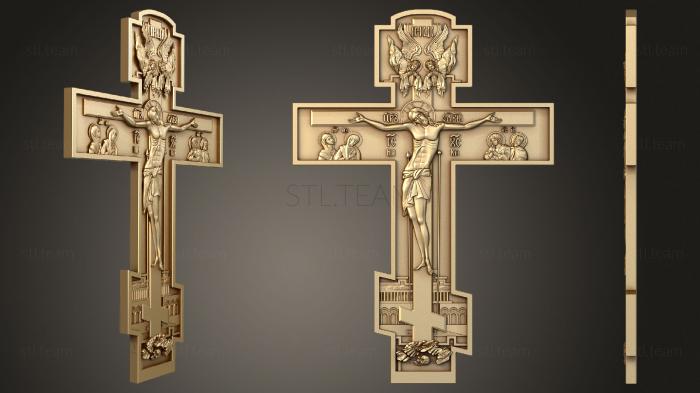 3D model Crucifixion with half-figures coming (STL)