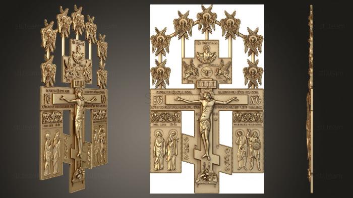 3D model Crucifixion with forthcoming and angles (STL)
