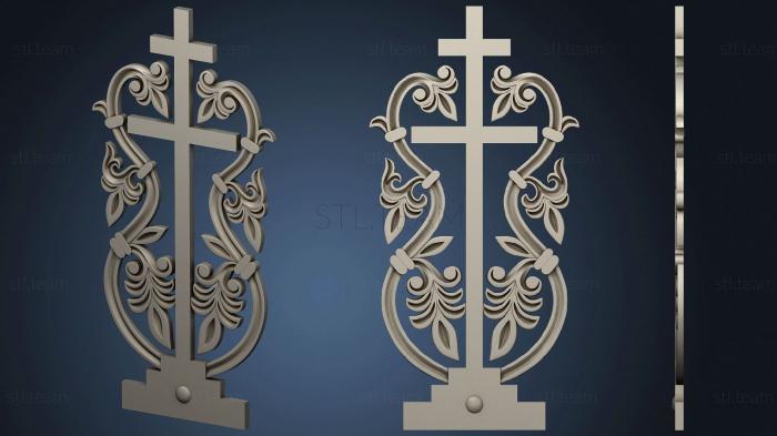 3D model Carved cross with base (STL)