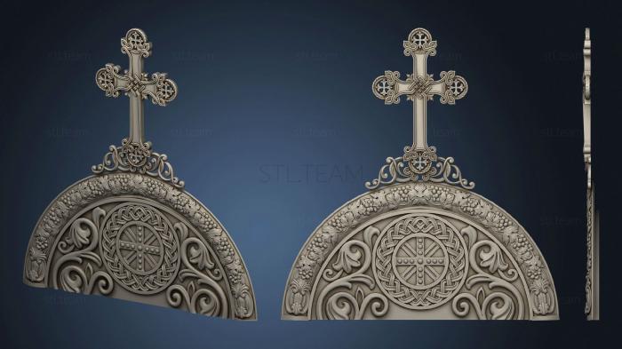 3D model Central decor with a cross (STL)