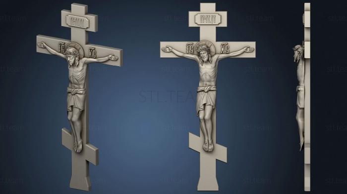 3D model Crucifixion and pommel with Jesus (STL)