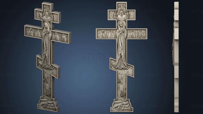 3D model Crucifixion with the virgin (STL)