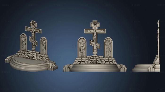 3D model Cross with upcoming events (STL)