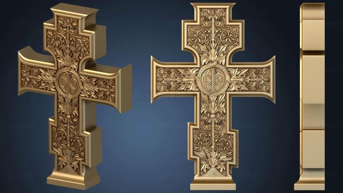 3D модель Крест ажурный большой на памятник (STL)