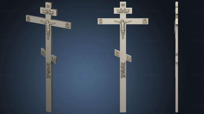 3D model Crucifixion with angels above (STL)