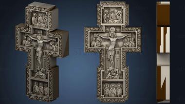 3D model The Crucifixion with Jesus and the Saints version 2 (STL)