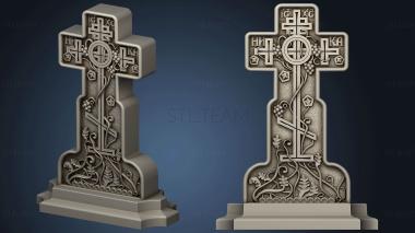 3D model Cross with a vine (STL)