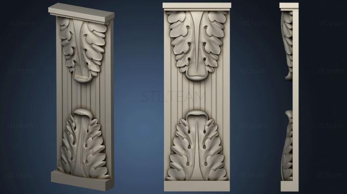 Short pilaster with brackets