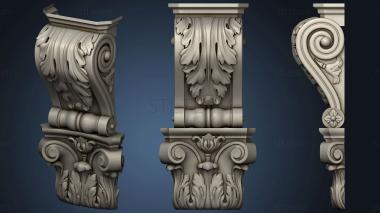 3D model Bracket with a capital (STL)