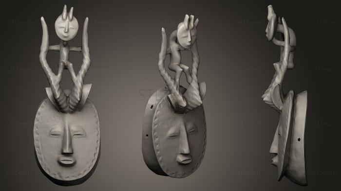 3D model African Mask Collection2 (STL)