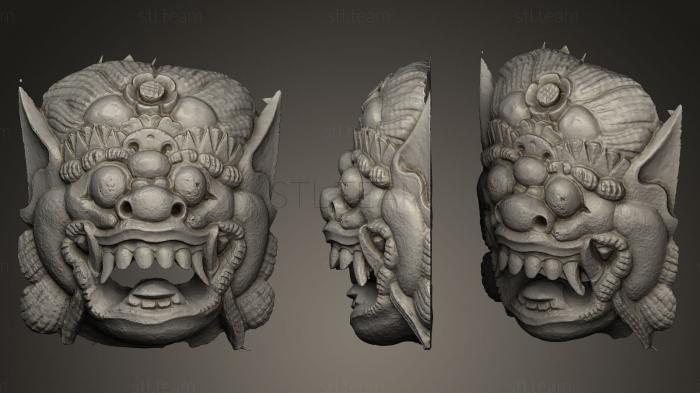 3D model Shaman wooden totem Mask (STL)