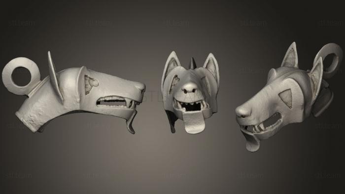 3D model Bronce ibrico con cabeza de lobo (STL)