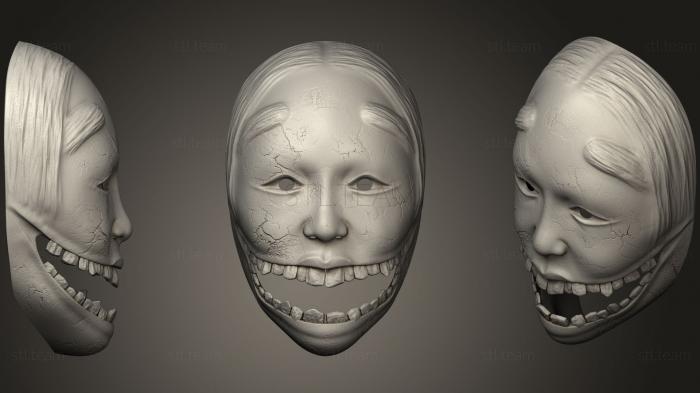 3D model Ghostwire Tokyo Ko Omote Mask STL Printable (STL)