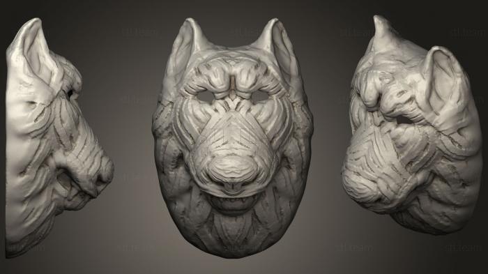 3D model Mask Two Faced Good Dog (STL)