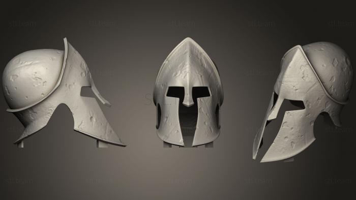 Маски Realistic Ancient Greek Helmet STL Printable