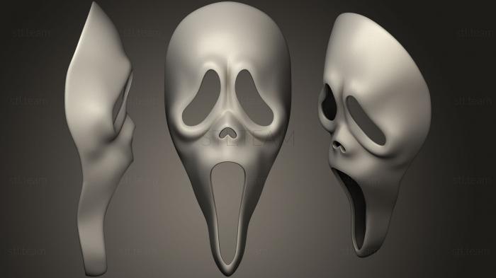 3D model Scream Scarry Movie Ghostface Mask 2 (STL)