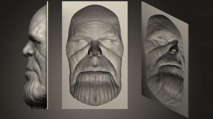 3D model Thanos 3D Lithophane Following Head1 (STL)