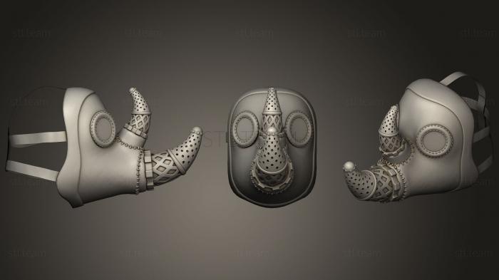 3D model Rhinoceros Doctor Plague Mask (STL)