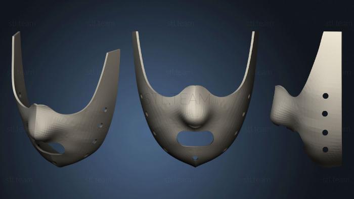 3D model Hanable lector mask (STL)