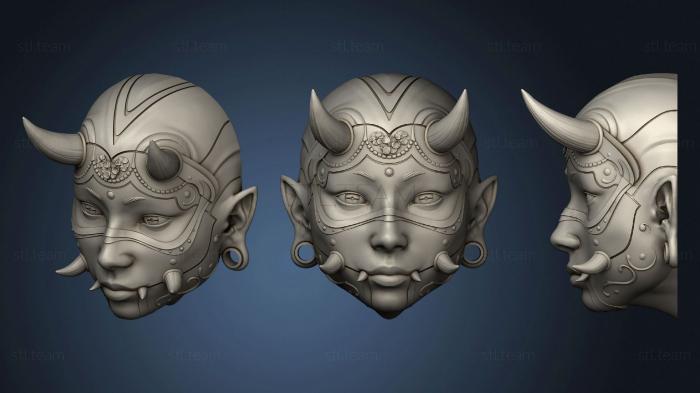 3D model Hannya Chunari Wall Mask (STL)