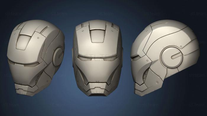 3D model Iron Man mark III helmet (STL)