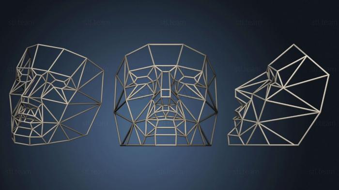 3D model Polygon Mask (STL)