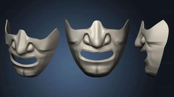 3D model Samurai half mask v1 (STL)