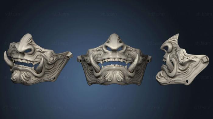 3D model Samurai mask 2 (STL)