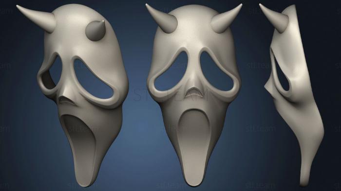 3D model Scream ghostface mask Red Devil V2 (STL)
