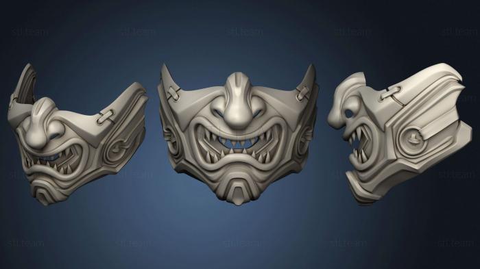 3D model Sub Zero samurai mask from Mortal Kombat (STL)
