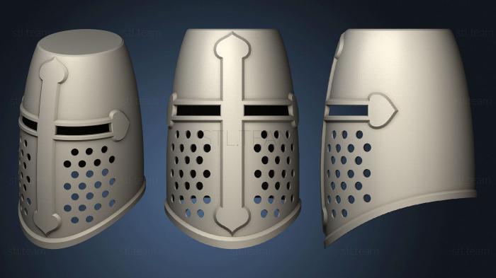 3D model Teutonic Knight Helmet (STL)