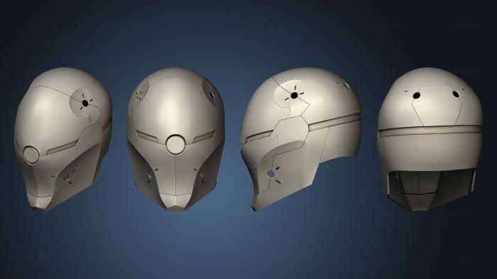 3D модель Металлическое Снаряжение Шлема серой лисы (STL)