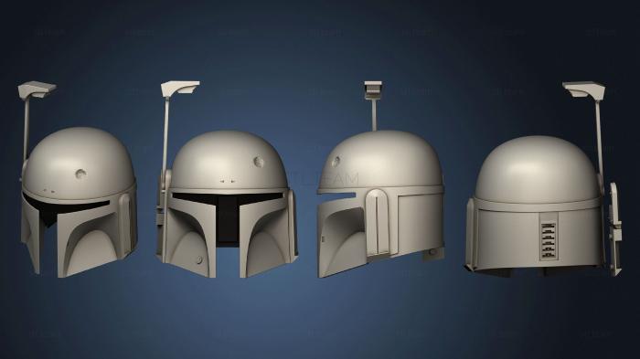 3D модель Шлем бобы фетта дента мандалорец (STL)