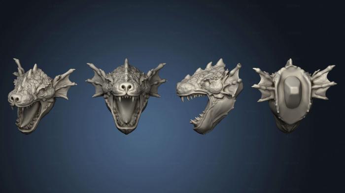 3D модель Джейми Корт Тюлень-Дракон, Голова Тюленьего Дракона (STL)