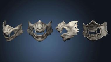 3D model wolf of tsushima mask ghost (STL)