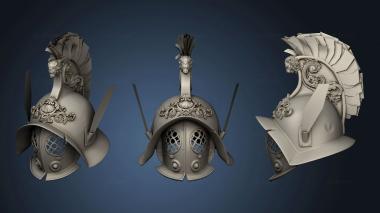 3D model gladiator helmet (STL)