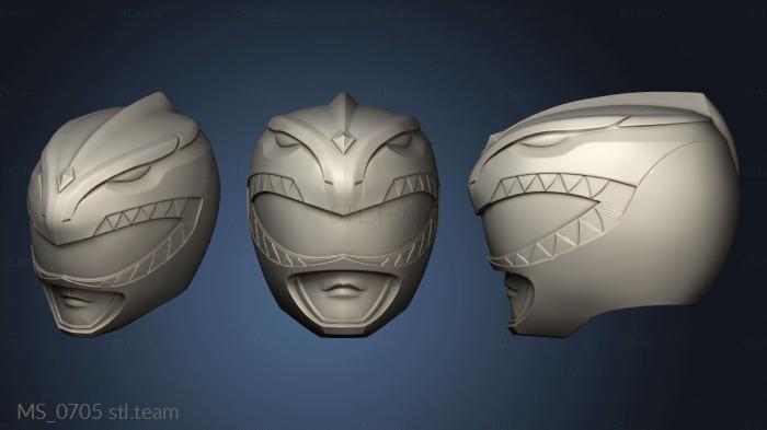 3D model green ranger Helmet (STL)