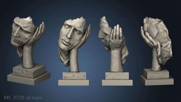 3D model WISE STATUE Silence Silncio Dourado Falar (STL)