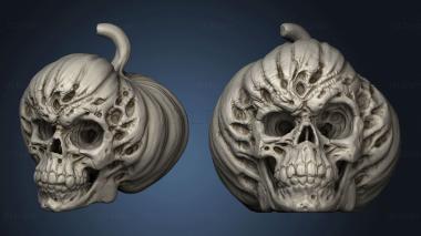 3D model evil pumpkin skulls (STL)