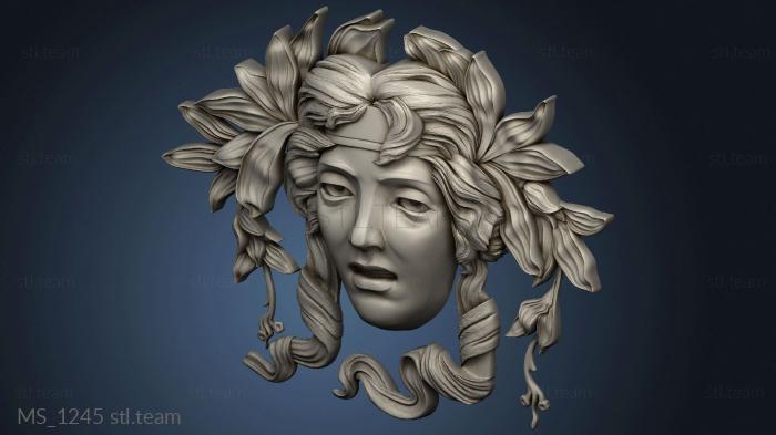 3D model Mascaron medusa gorgon (STL)