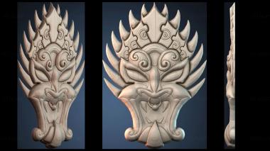 3D model Mask number monster (STL)