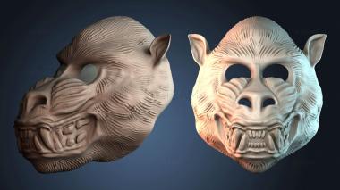 3D model Mandrill Mask (STL)