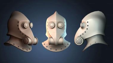 3D модель Стимпанк шлем (STL)